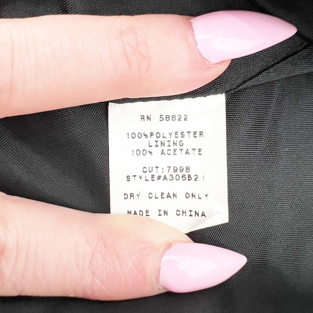 Max Studio Womens Black Single Button Blazer Jacket Size 6 Professional - Picture 6 of 6